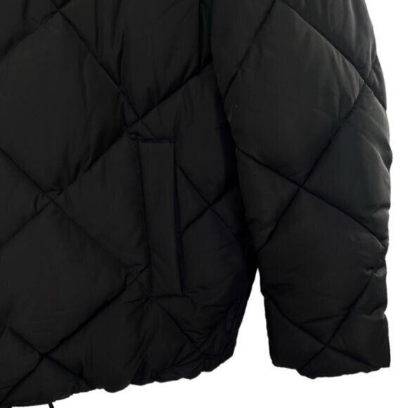 Asos Womens Black Puffer Coat Jacket Outdoor Winter - Picture 10 of 13